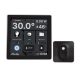 Shelly Wall Display – villanykapcsoló, vezérlőpanel, Wi-Fi+Bluetooth, fekete + Shely BLU H&T hőmérő és pára érzékelő