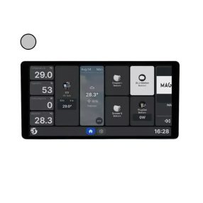   Shelly Wall Display X2i – fali vezérlőpanel és villanykapcsoló, Wi-Fi, Bluetooth, ezüst
