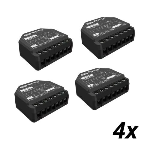 Shelly 2PM Gen3 – két áramkörös relé, fogyasztásmérés, redőnyvezérlés, Wi-Fi, Bluetooth, Matter (X4)