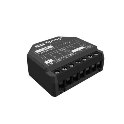   Shelly 2PM Gen3 WiFi + Bluetooth, két áramkörös okosrelé, áramfogyasztás-méréssel, redőnyvezérléssel