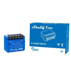   Shelly 1 Mini GEN3, egy áramkörös WiFi + Bluetooth okosrelé