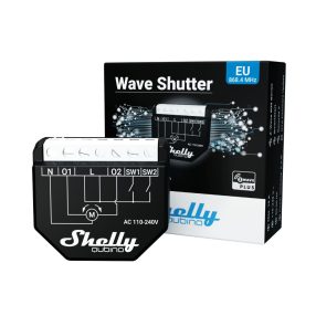   Shelly Qubino Wave Shutter, Z-Wave protokoll kompatibilis okosvezérlés motoros redőnyökhöz, zsaluziákhoz és árnyékolókhoz