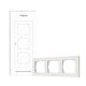Aqara H2 hármas EU sorolókeret, fehér