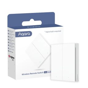 AQARA H1, 2 gombos vezetéknélküli Zigbee kapcsoló, fehér