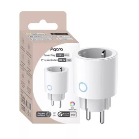   Aqara Power Plug H2 EU (RGB) – fogyasztásmérős okos konnektor, Zigbee, Thread, Bluetooth, Matter, fehér (SP-P05D)