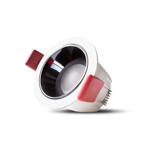 Gledopto LED spot lámpa GL-D-002P Zigbee Pro (Zigbee 3.0 + RF vevős) okos süllyesztett RGBCCT  (300 lumen, IP40), fehér kerettel