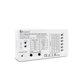   Gledopto GL-C-002P (6A), Zigbee Pro 5-az-1-ben Mini LED vezérlés (Zigbee+RF) 5V-24V DC, 6A