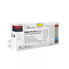   Gledopto Zigbee Pro Max – 5-az-1-ben LED vezérlő, 15A, Zigbee, RF 2.4GHz (GL-C-601P)