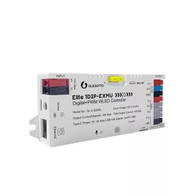   Gledopto Elite 1D2P-EXMU Digital + PWM WLED Controller – három csatornás led vezérlő, 1×RGBIC + 2×PWMLED, mikrofonnal, USB-C, ESP32, Wi-Fi, Ethernet (GL-C-620WL)