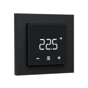   Heatit WiFi7 okos szobatermosztát – Wi-Fi + Bluetooth, érintőkijelző, fekete