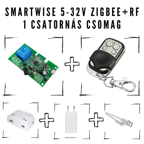 Smartwise 5-32V Zigbee+RF 1 csatornás csomag