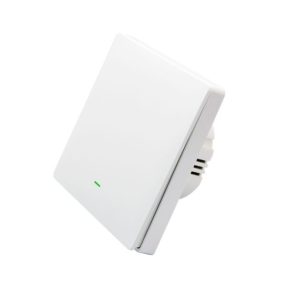   SmartWise B61 UNI Zigbee 3.0 + RF, univerzális bekötésű, 1 áramkörös, fizikai nyomógombos okos villanykapcsoló, fehér