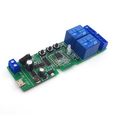   SmartWise 5V-32V két áramkörös, Zigbee + RF NO/NC okosrelé, kontakt kapcsolással, impulzus üzemmóddal