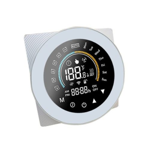 SmartWise WiFi-s okos termosztát COLOR, ‘B’ típus (16A), fehér kerettel, színes kijelzővel