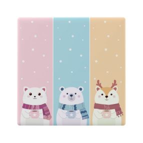   Előlap Sonoff TX Ultimate T5 3C 3 gombos villanykapcsolóhoz gyerek / rajzfilm mintás