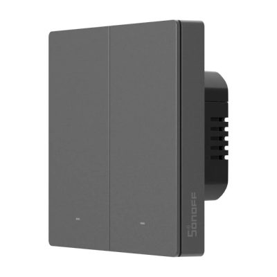   Sonoff SwitchMan M5 – 2 áramkörös villanykapcsoló, Wi-Fi, Matter, (ÚJ) szürke (M5-2C-86M)
