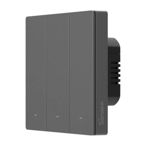 Sonoff SwitchMan M5 – 3 áramkörös villanykapcsoló, Wi-Fi, Matter, (ÚJ) szürke (M5-3C-86M)