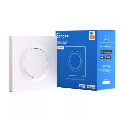 SONOFF Fusion Orb-MW1 – Matter-over-Wi-Fi okos fali kapcsoló, fehér (MINIR4M-E)
