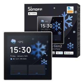   SONOFF NSPanel Pro Gen2 Smart Home Control Panel –  vezérlő panel két áramkörös kapcsolóval, Wi-Fi, Zigbee, Matter, Bluetooth, fehér (NSPanel86PW-Relay)