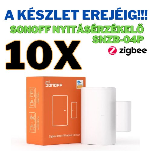 10 Darab Sonoff Zigbee (SNZB-04P)  ajtó/ablaknyitás érzékelő szenzor