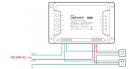 Sonoff 4CH (R3) négy áramkörös, 230V-t kapcsoló WiFi-s okosrelé