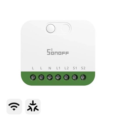   Sonoff MINI DUO – két áramkörös mini relémodul, Wi-Fi, Matter (MINI-2GS)