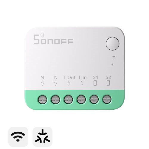 Sonoff Mini (MINIR4M) Wi-Fi okos relémodul , Matter szabvány kompatibilis