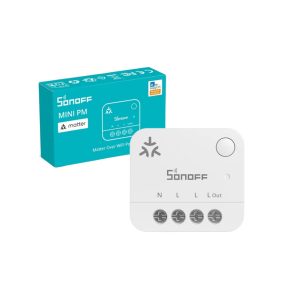   Sonoff Matter Over WiFi Power Meter – 1 áramkörös fogyasztásmérő, Matter, Wi-Fi (MINI-1GP)